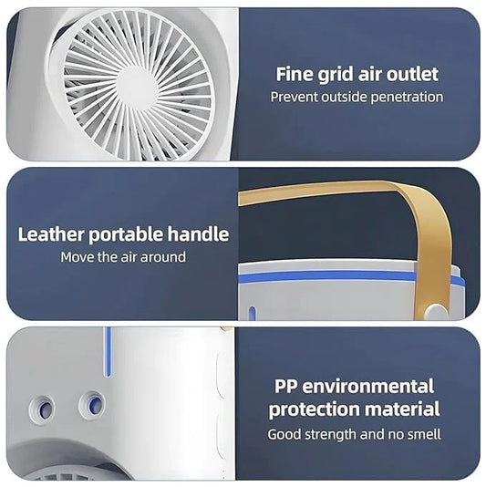 Mini Air Cooler, Double-Ended Spray Cooling