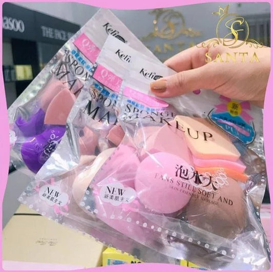 Makeup Puff Set,6 In 1 Beauty Blender Powder Puff Sponge (Multicolor)
