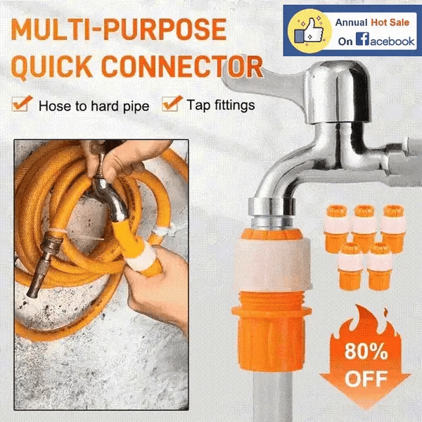 6Pcs Universal Tap Hose Connector