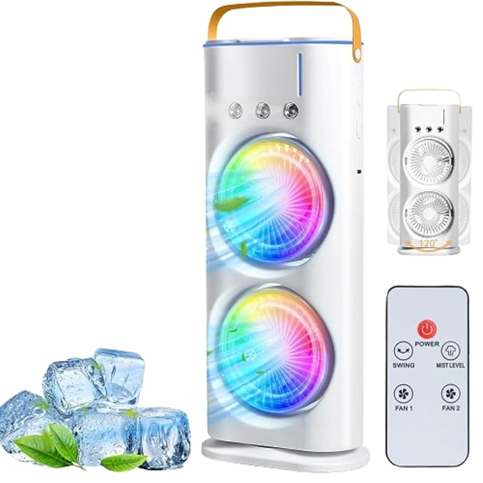 Mini Air Cooler, Double-Ended Spray Cooling