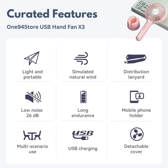 Mini Portable Hand Fan