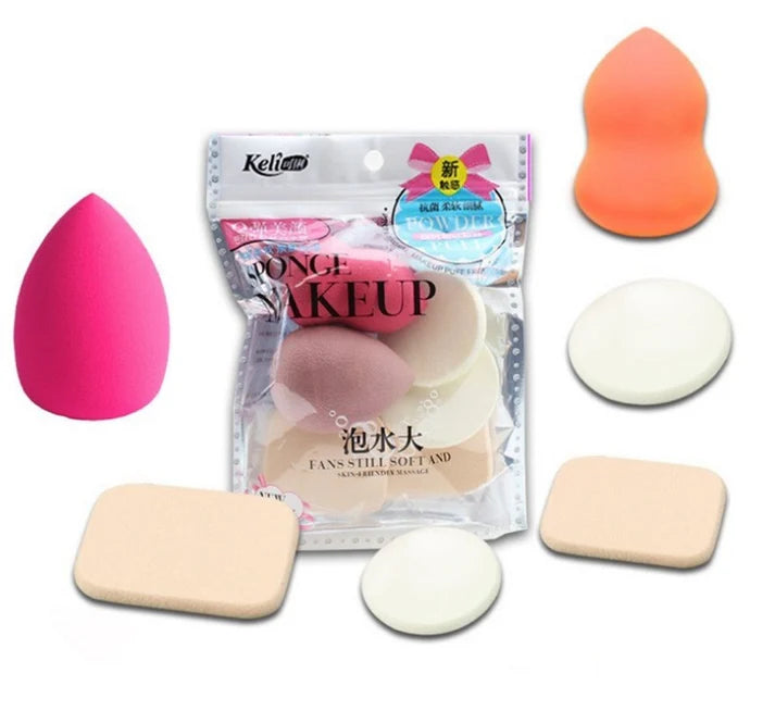 Makeup Puff Set,6 In 1 Beauty Blender Powder Puff Sponge (Multicolor)
