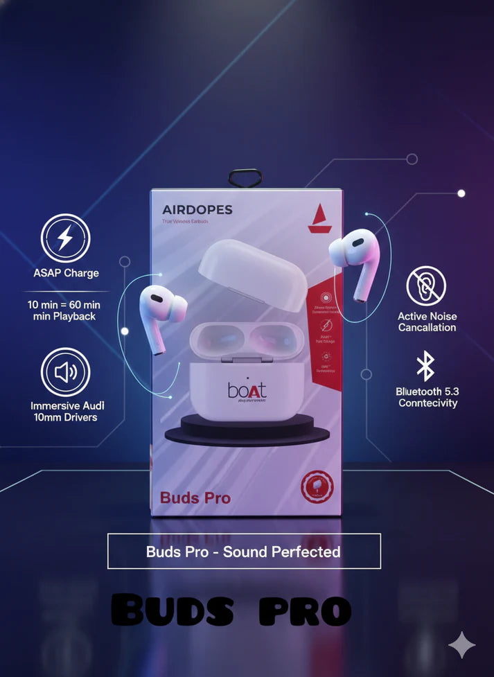 Wireless Earbuds with ASAP Charge" with 13mm Drivers,
