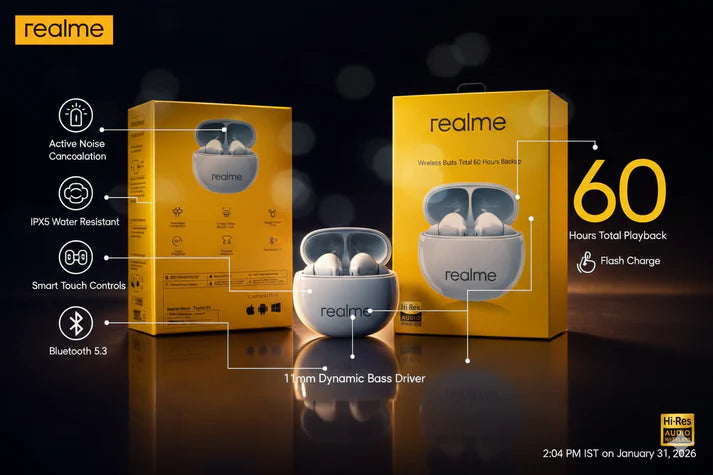 wireless Buds S1 | 11.2mm Bass Boost | 60H Battery