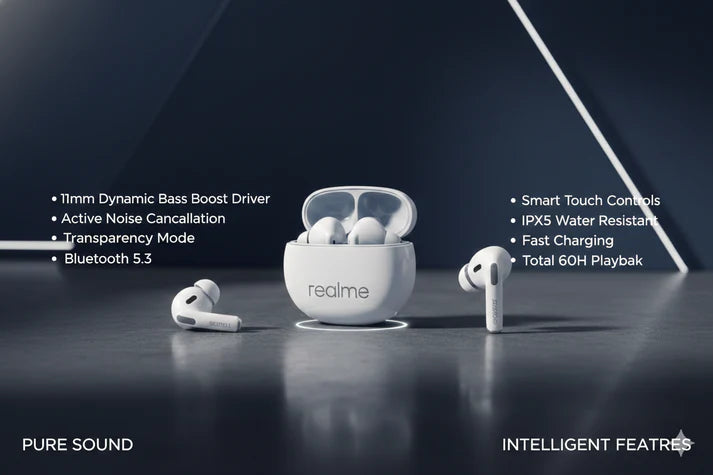 wireless Buds S1 | 11.2mm Bass Boost | 60H Battery