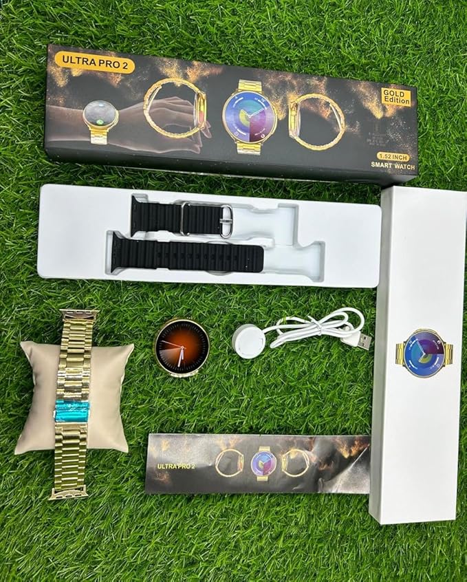 Ultra Pro2 Titanium Case 1.52 Smart Watch In Gold Edition